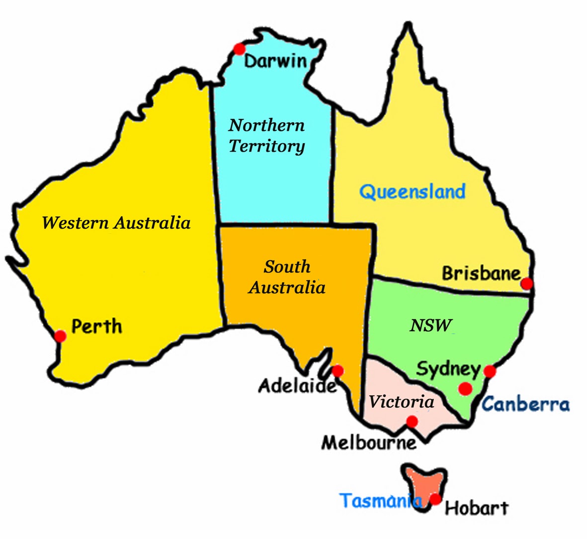 AUSTRALIAN MAP